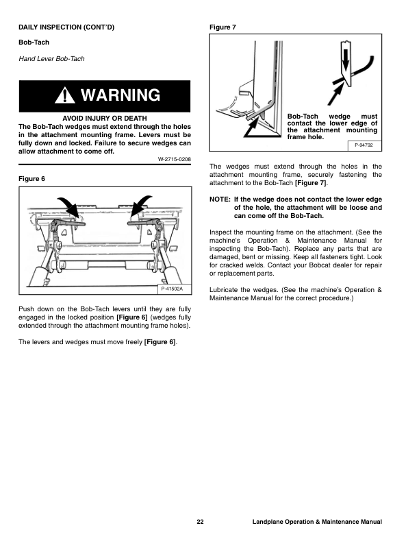 Bobcat Landplane Operation and Maintenance Manual Rev 05 11 - Image 4
