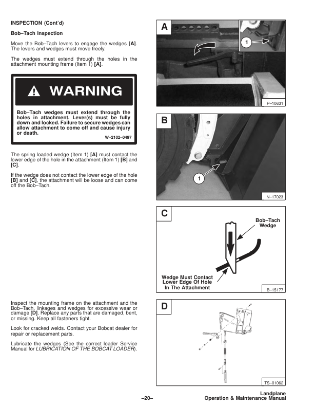Bobcat Landplane Operation and Maintenance Manual - Image 9