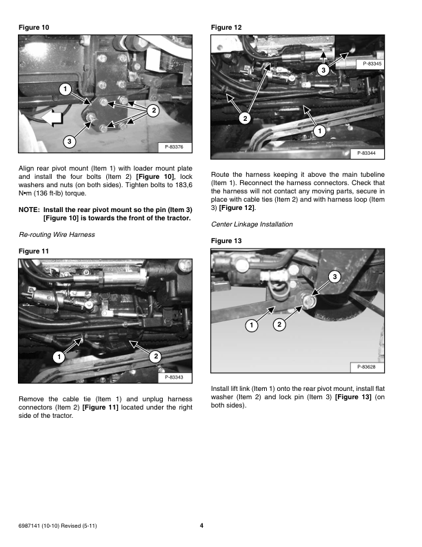 Bobcat MM54 MM66 Mid Mount Finish Mower Operation and Maintenance Manual - Image 9