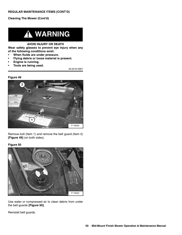 Bobcat MM54 MM66 Mid Mount Finish Mower Operation and Maintenance Manual - Image 7