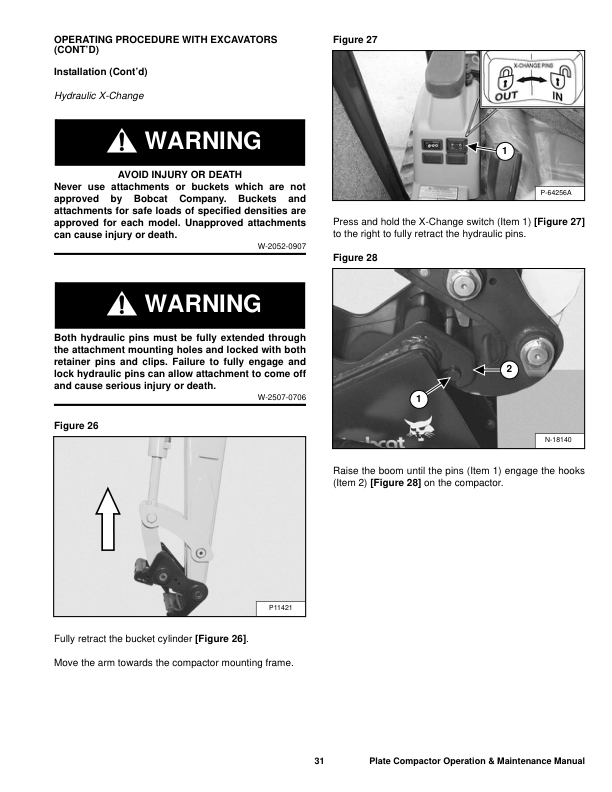 Bobcat PC30 PC60 PC62 Plate Compactor Operation and Maintenance Manual Rev 08 10 - Image 5