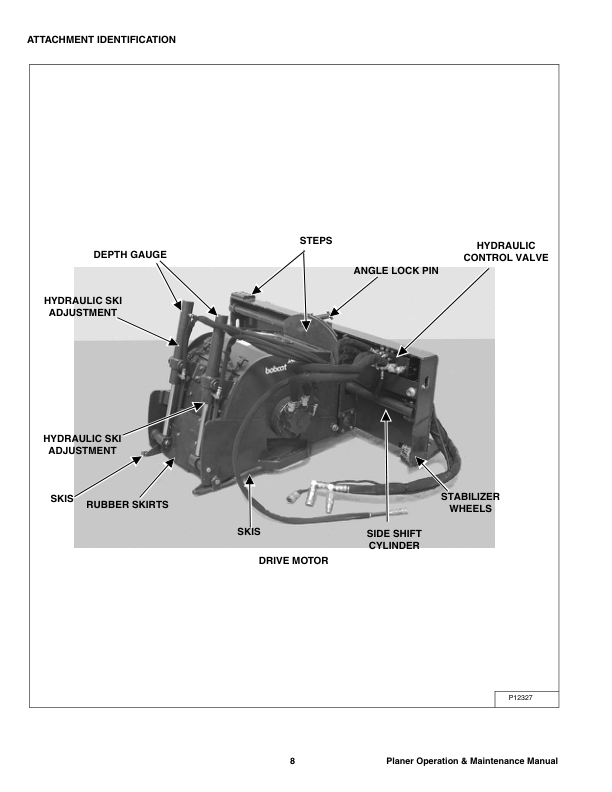 Bobcat Planer 18 Inch 24 Inch Operation and Maintenance Manual Rev 05 11 - Image 4