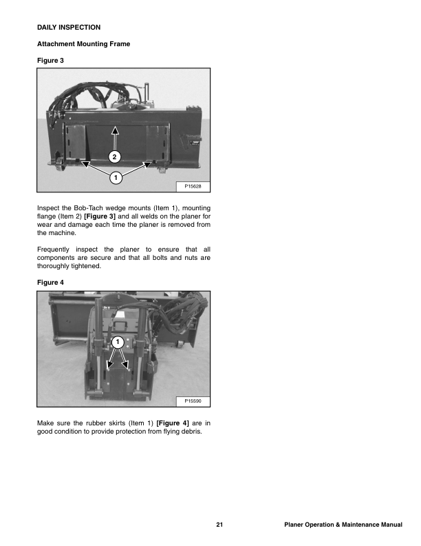 Bobcat Planer 18 Inch 24 Inch Operation and Maintenance Manual Rev 05 11 - Image 5