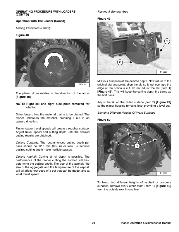 Bobcat Planer 18 Inch 24 Inch Operation and Maintenance Manual Rev 05 11 - Image 6