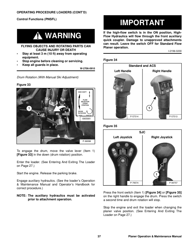 Bobcat Planer 18PLA 24PLA PNSFL Operation and Maintenance Manual Rev 04 11 - Image 6