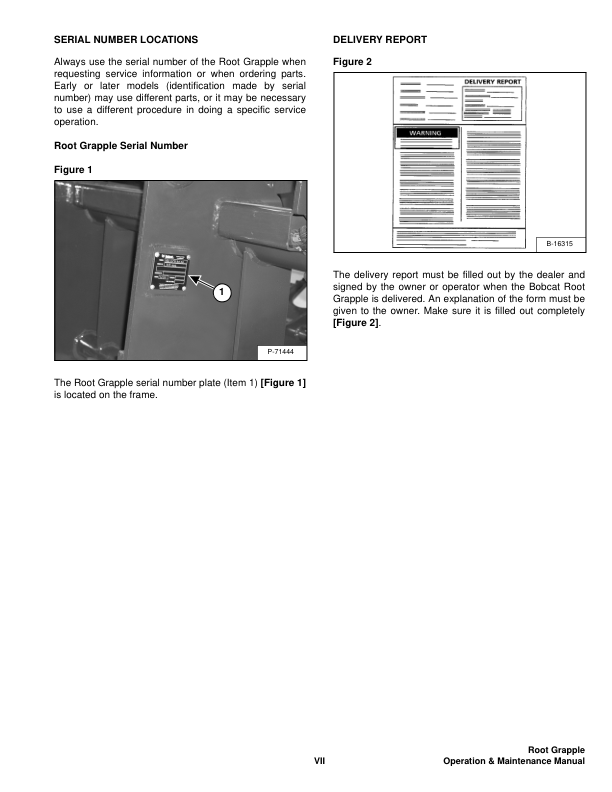 Bobcat Root Grapple 82 Inch Attachment Operation and Maintenance Manual A2MW00101 - Image 7