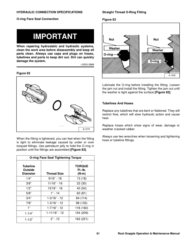 Bobcat Root Grapple 82 Inch Attachment Operation and Maintenance Manual AJ5E00101 - Image 9
