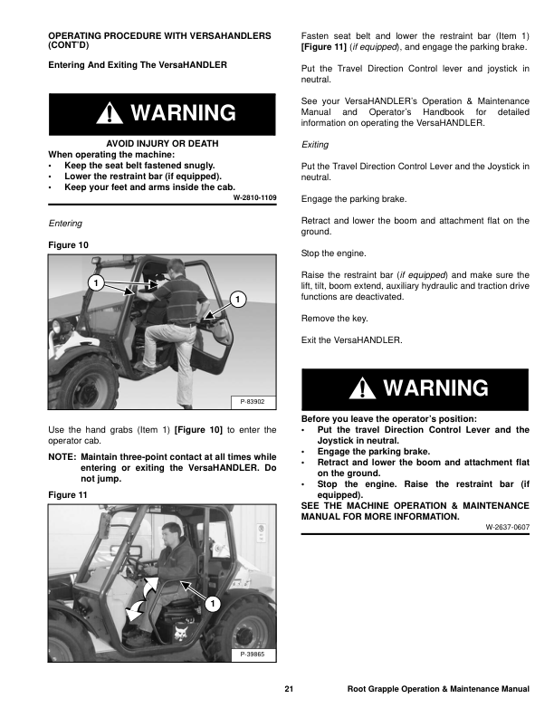 Bobcat Root Grapple 82 Inch Attachment Operation and Maintenance Manual AJ5E00101 - Image 6