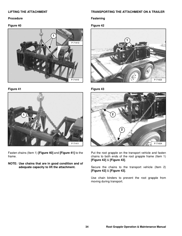 Bobcat Root Grapple 82 Inch Attachment Operation and Maintenance Manual AJ5E00101 - Image 7