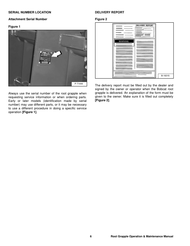 Bobcat Root Grapple 82 Inch Attachment Operation and Maintenance Manual AJ5E00101 - Image 5