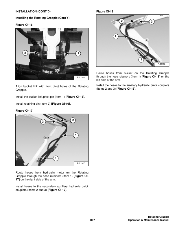 Bobcat Rotating Grapple Attachment Operation and Maintenance Manual - Image 6