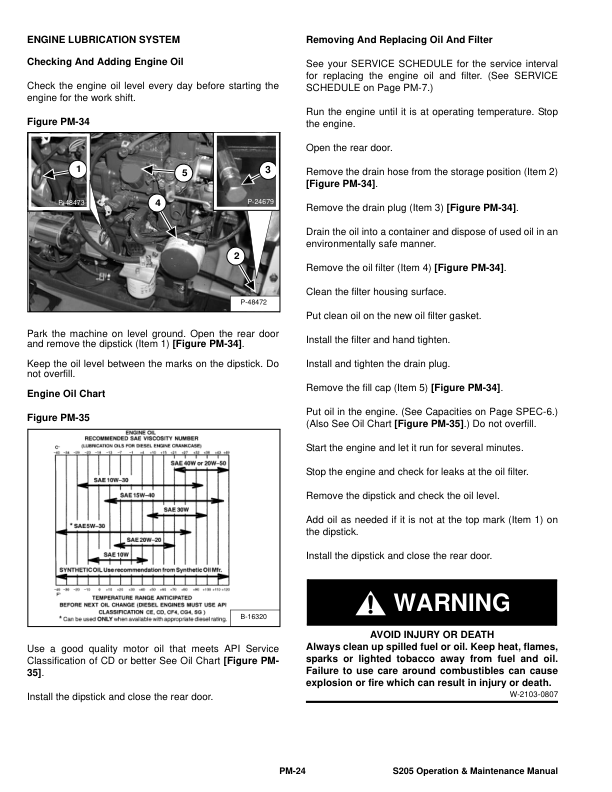 Bobcat S205 Skid Steer Loader Operation and Maintenance Manual 5284 5285 2008 - Image 6