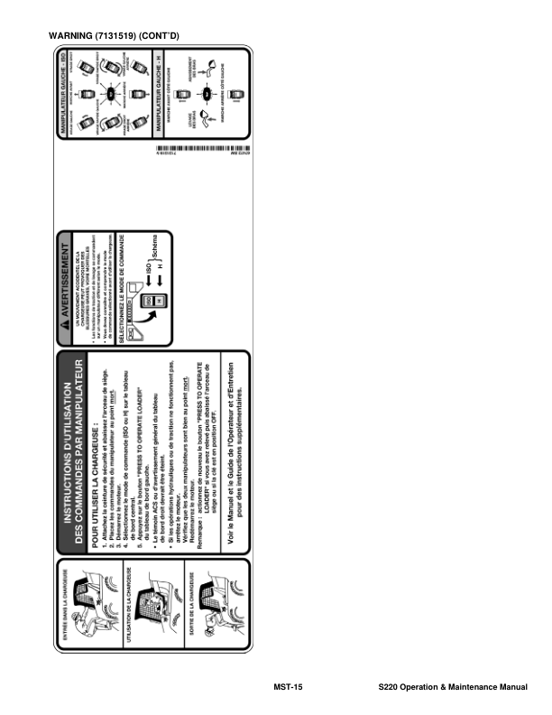Bobcat S220 Loader Operation and Maintenance Manual 5307 5308 - Image 8