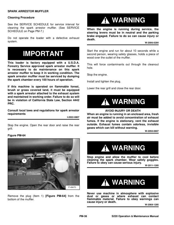 Bobcat S220 Loader Operation and Maintenance Manual 5307 5308 - Image 6