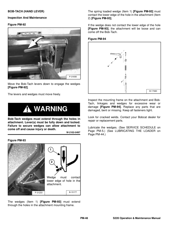 Bobcat S220 Loader Operation and Maintenance Manual A5GK A5GL - Image 8