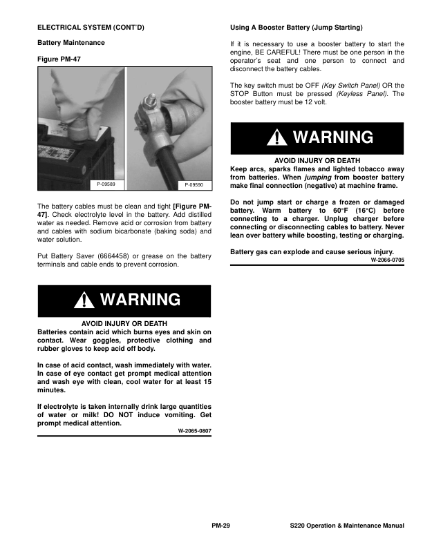 Bobcat S220 Loader Operation and Maintenance Manual A5GK A5GL - Image 7