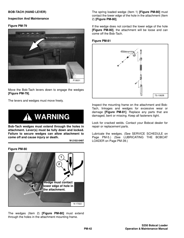 Bobcat S250 Loader Operation and Maintenance Manual 5207 5208 - Image 6