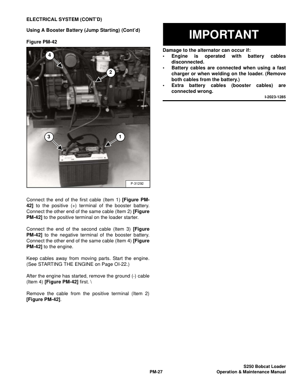 Bobcat S250 Loader Operation and Maintenance Manual 5207 5208 - Image 12