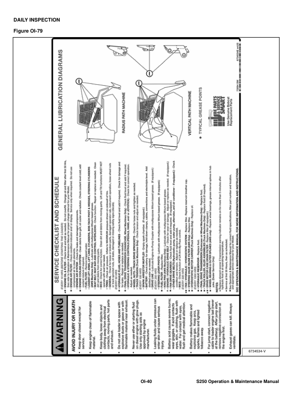 Bobcat S250 Loader Operation and Maintenance Manual A5GM A5GN rev2 - Image 11