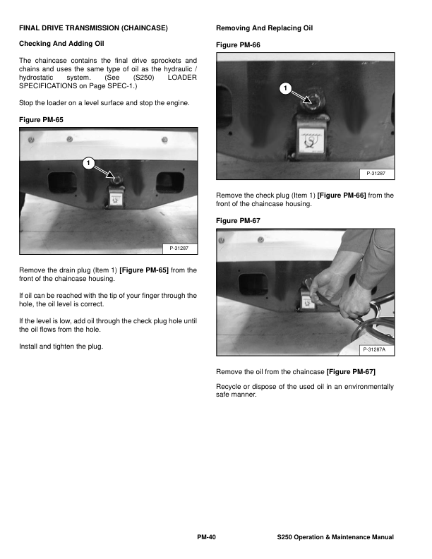 Bobcat S250 Loader Operation and Maintenance Manual A5GM A5GN - Image 7