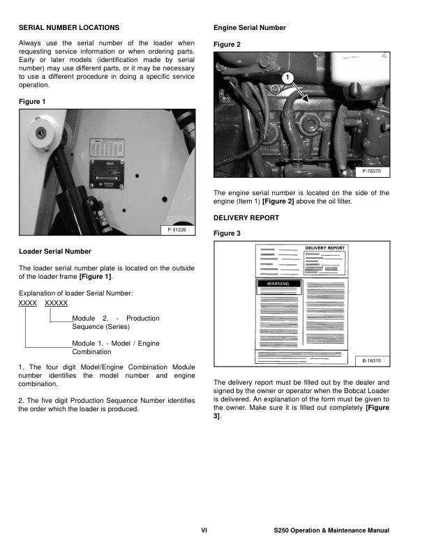 Bobcat S250 Loader Operation and Maintenance Manual A5GM A5GN - Image 6