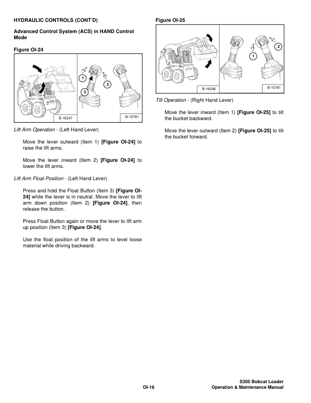 Bobcat S300 Loader Operation and Maintenance Manual 5215 5216 - Image 9