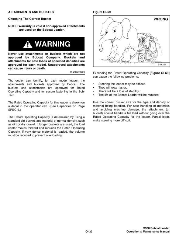 Bobcat S300 Loader Operation and Maintenance Manual 5258 5259 - Image 9