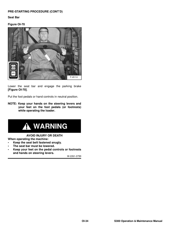 Bobcat S300 Loader Operation and Maintenance Manual 5311 5312 - Image 11