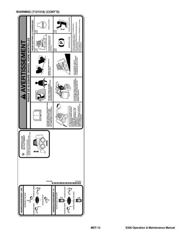 Bobcat S300 Loader Operation and Maintenance Manual 5311 5312 - Image 8