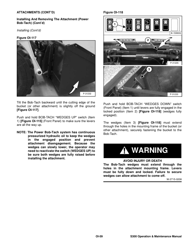 Bobcat S300 Loader Operation and Maintenance Manual A5GP A5GR rev2 - Image 11