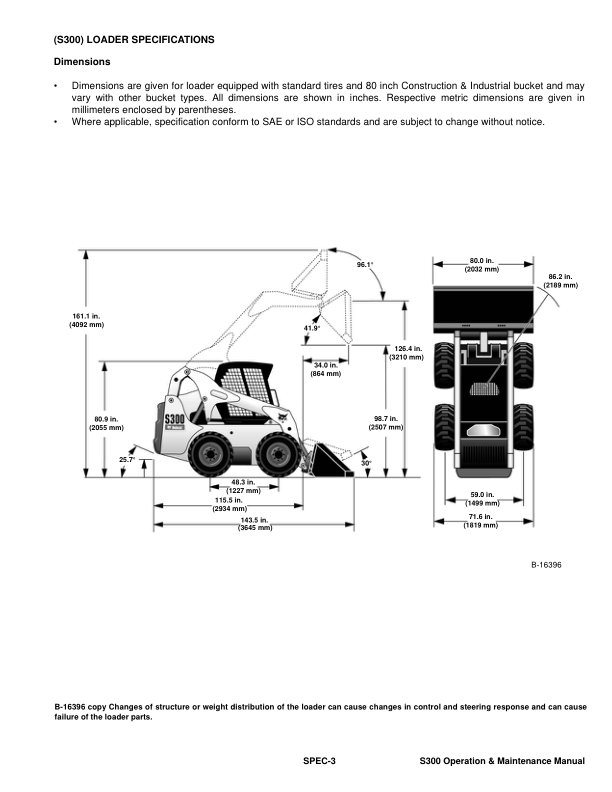 Bobcat S300 Loader Operation and Maintenance Manual A5GP A5GR - Image 9