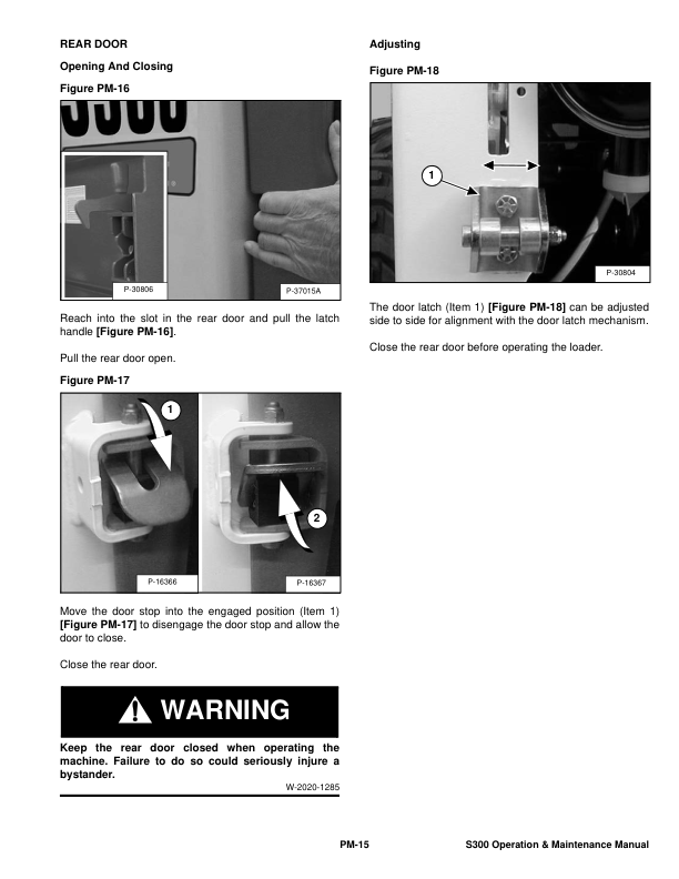 Bobcat S300 Loader Operation and Maintenance Manual A5GP A5GR - Image 6