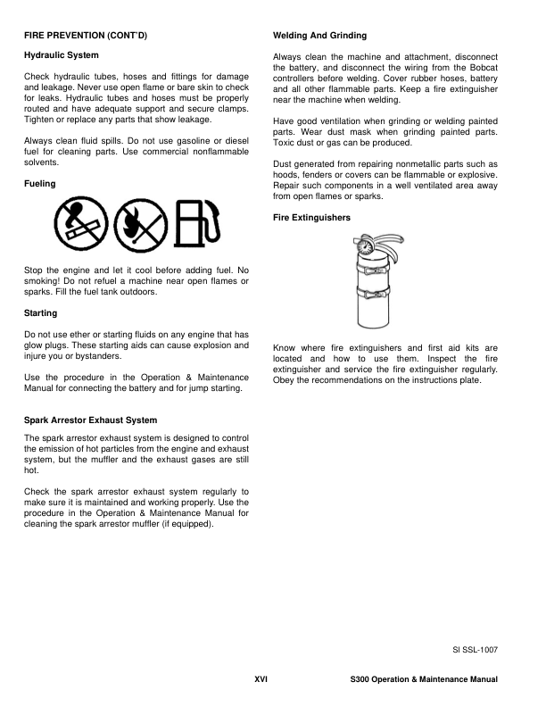 Bobcat S300 Loader Operation and Maintenance Manual A5GP A5GR - Image 10