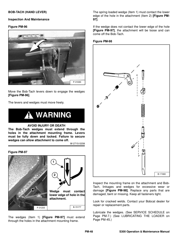 Bobcat S300 Loader Operation and Maintenance Manual AJ4M AJ4M - Image 9