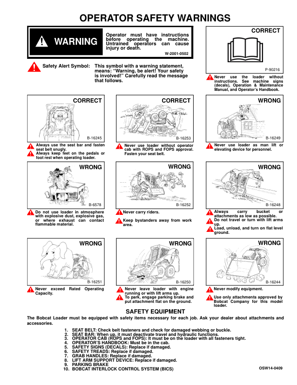 Bobcat S300 Loader Operation and Maintenance Manual AJ4M AJ4M - Image 3