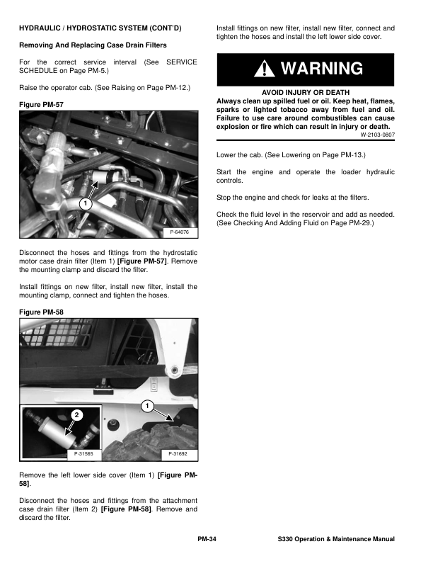 Bobcat S330 Loader Operation and Maintenance Manual A020 A021 rev2 - Image 8