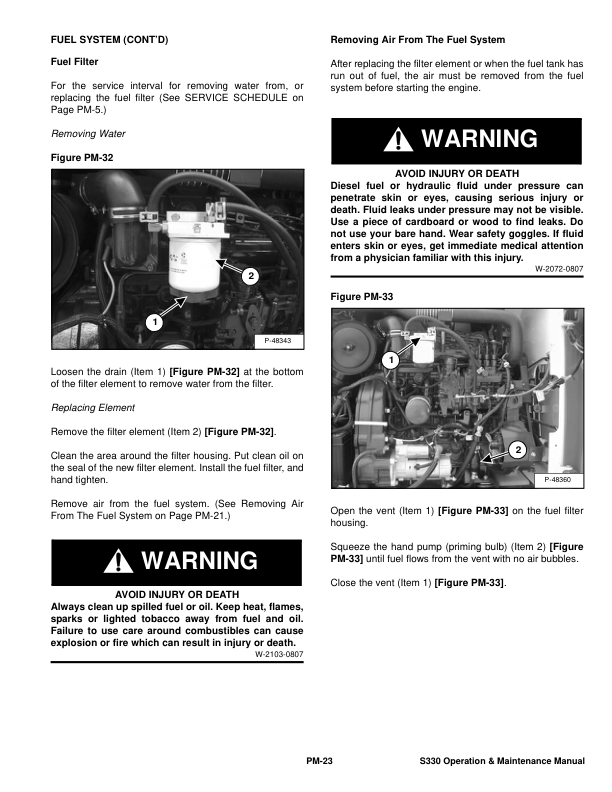Bobcat S330 Loader Operation and Maintenance Manual A020 A021 rev2 - Image 6