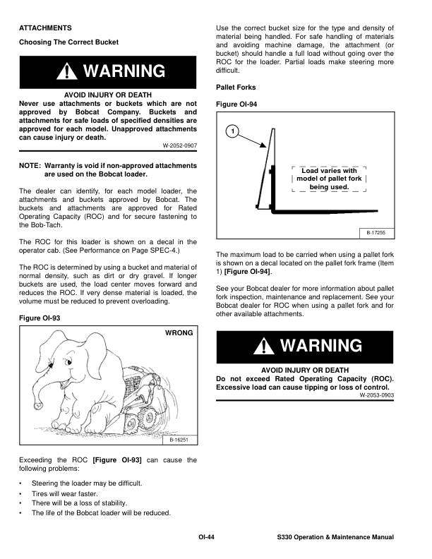 Bobcat S330 Loader Operation and Maintenance Manual A020 A021 rev2 - Image 12