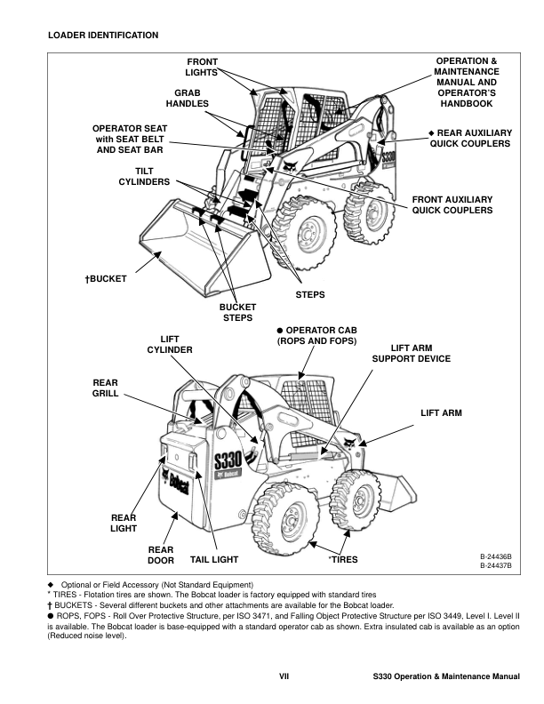 Bobcat S330 Loader Operation and Maintenance Manual A020 A021 rev2 - Image 7