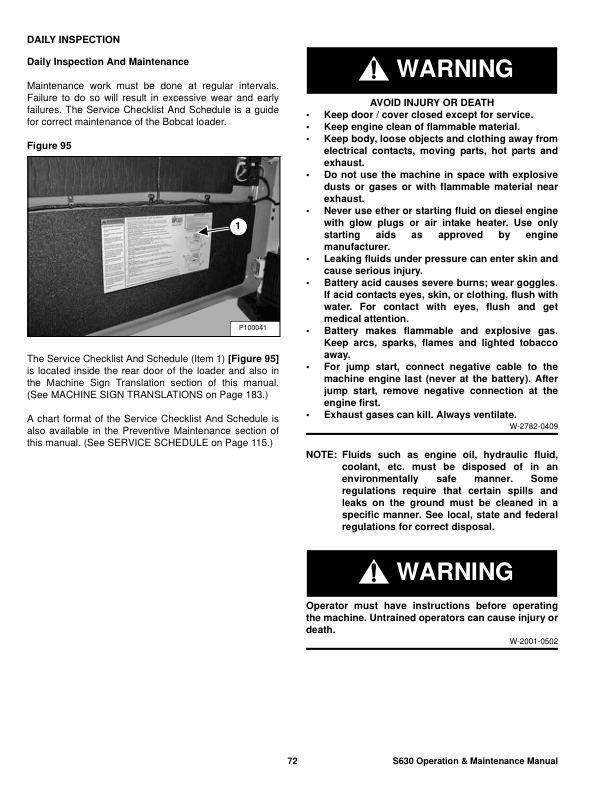 Bobcat S630 Loader Operation and Maintenance Manual A3NT A3NT - Image 12