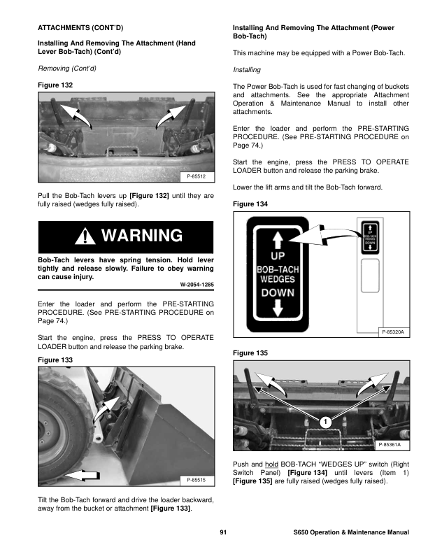 Bobcat S650 Loader Operation and Maintenance Manual A3NV A3NV - Image 11