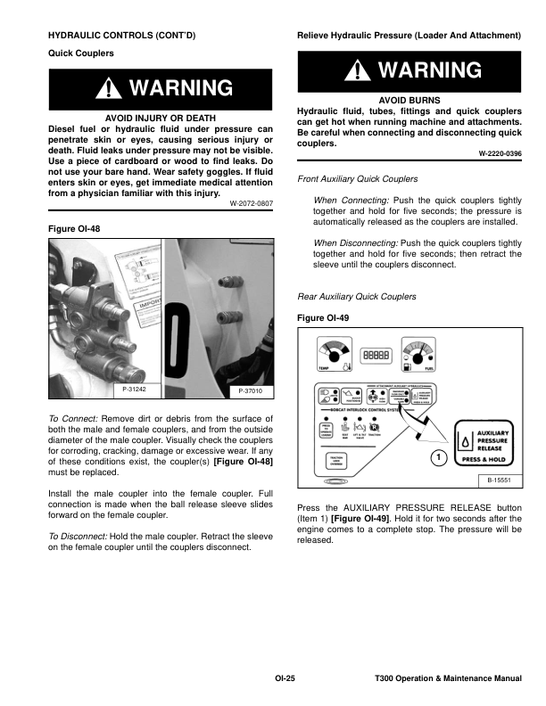 Bobcat T300 Compact Track Loader Operation and Maintenance Manual A5GU A5GV - Image 11