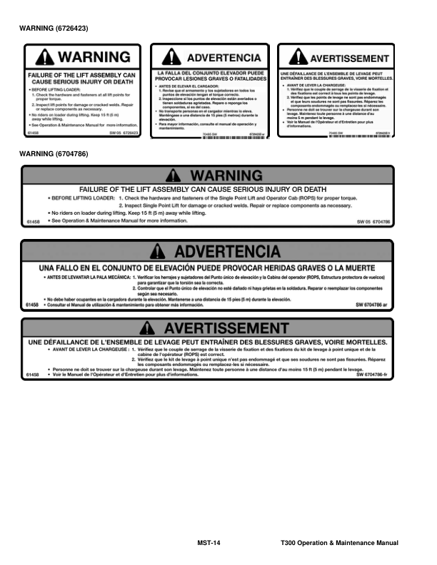 Bobcat T300 Compact Track Loader Operation and Maintenance Manual A5GU A5GV - Image 10