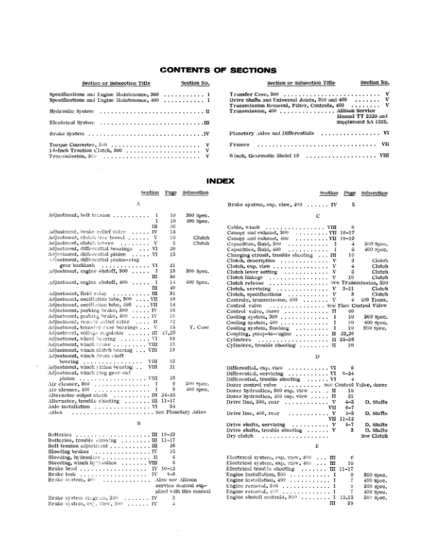 CASE 300 400 SK Log Skider Service Manual - Image 3