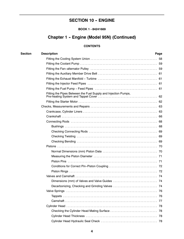 CASE 75N 95N Farmall Tractors Service Manual - Image 4