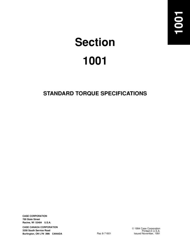 CASE 821C Loaders Service Manual - Image 5
