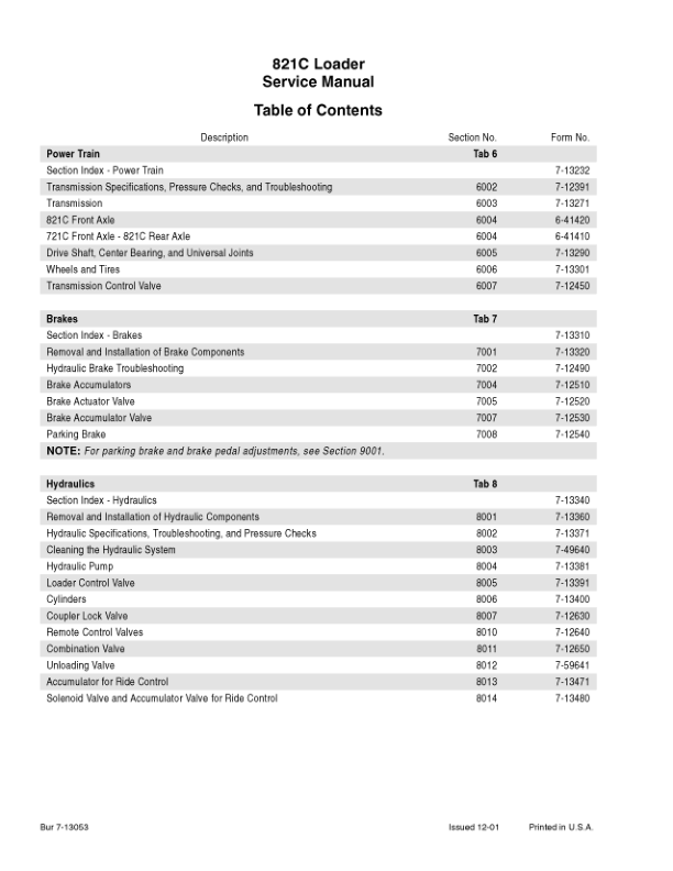 CASE 821C Loaders Service Manual - Image 3