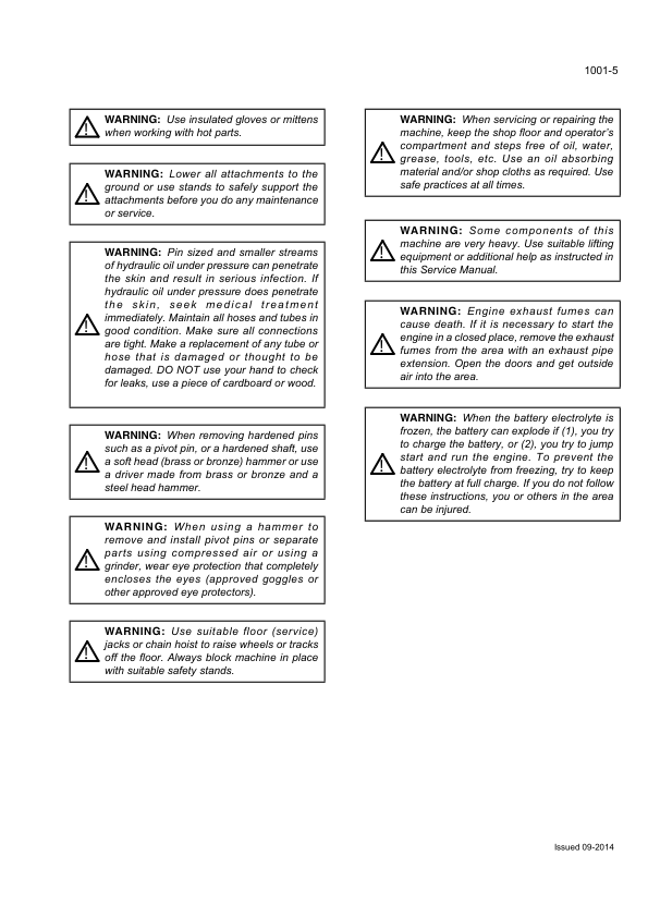 CASE CX210B CX230B CX240B Crawler Excavators Service Manual - Image 7