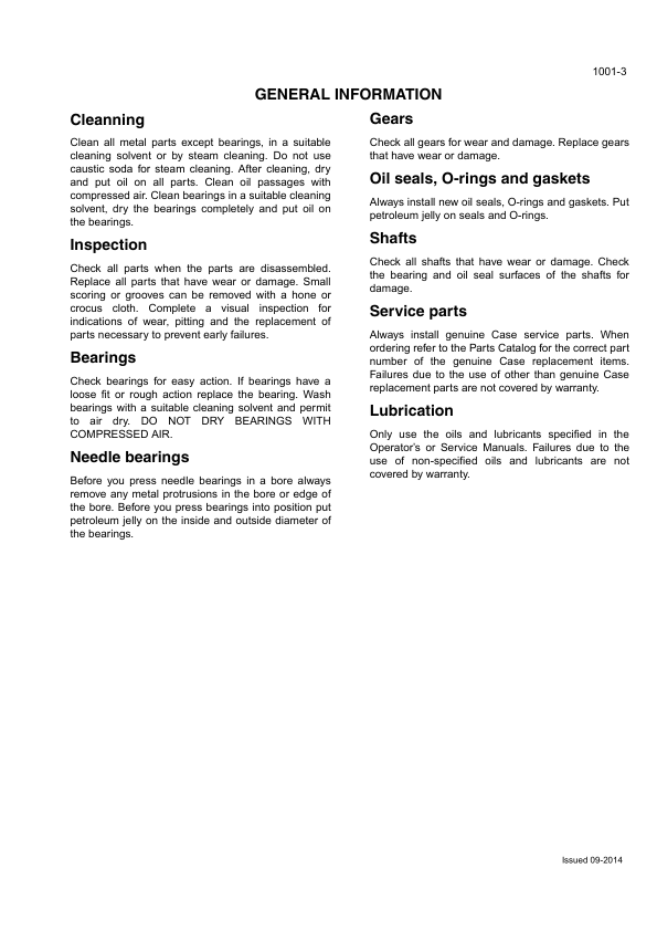 CASE CX210B CX230B CX240B Crawler Excavators Service Manual - Image 5