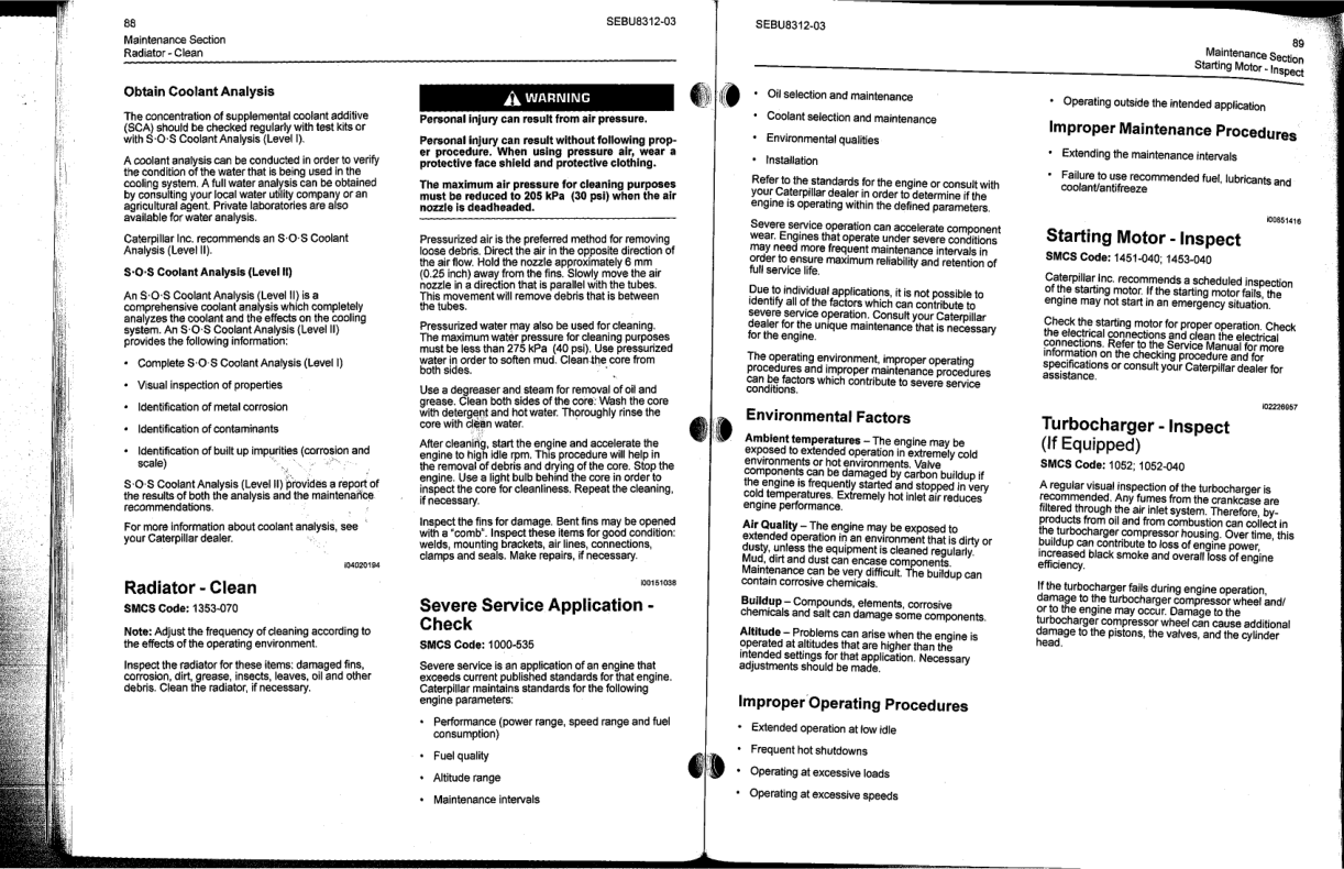 CAT C0.5 C0.7 C1.1 C1.5 C1.6 C2.2 Industrial Engine Operation and Maintenance Manual - Image 12